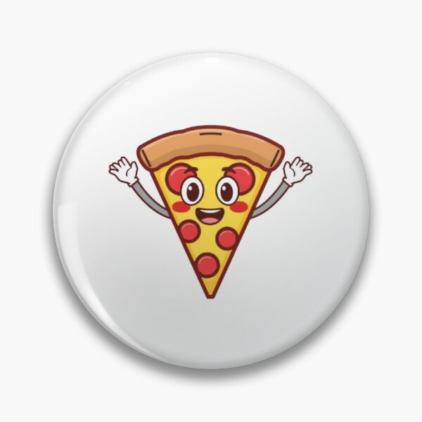 Item preview,  Cute Happy Pizza Slice Cartoon Mascot Art designed and sold by ByKayaPrints.
