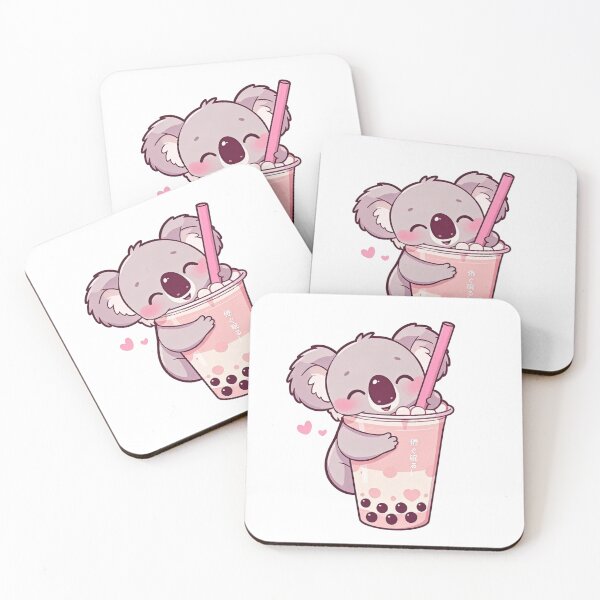 Item preview, Anime Koala Hugging Giant Boba Tea designed and sold by Thread&Fable.