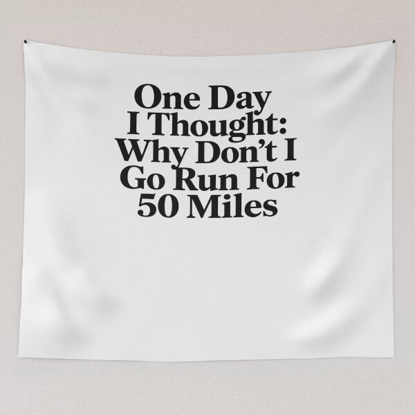 Item preview, One Day I Thought: Why Don't I Go Run For 50 Miles Ultra Runner Marathon Endurance Running designed and sold by SkeletonsDanger.