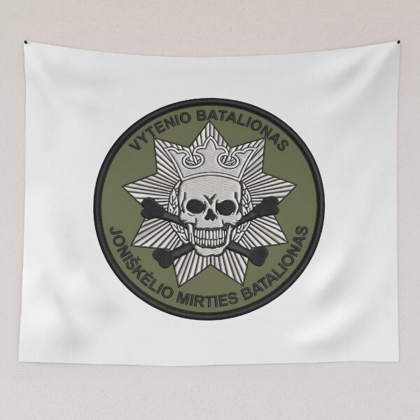 Item preview, Lithuanian Joniškėlis Death Battalion Vytenis Insignia designed and sold by CharlieDesings.