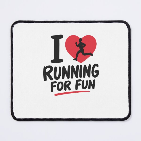 Item preview, I Love Running For Fun Marathon Runner Fitness Sport designed and sold by SkeletonsDanger.