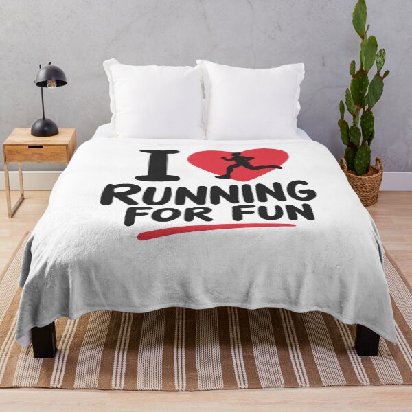 Item preview, I Love Running For Fun Marathon Runner Fitness Sport designed and sold by SkeletonsDanger.