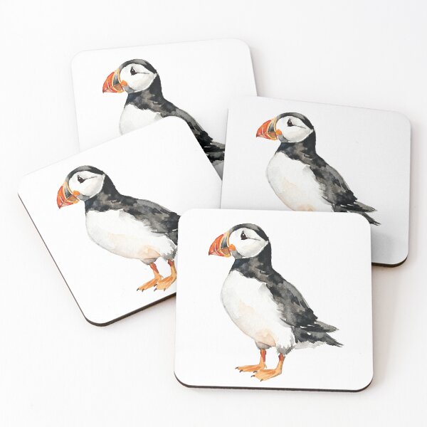 Item preview, Watercolor Atlantic Puffin | Maine Puffin | Coastal Watercolor designed and sold by katelizspra.