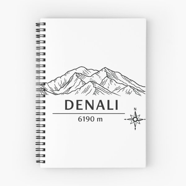 Item preview, Seven Summits North America – Denali 6190 m Minimalist Line Art Design designed and sold by Gabe1983.