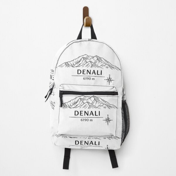 Item preview, Seven Summits North America – Denali 6190 m Minimalist Line Art Design designed and sold by GabeMountainArt.