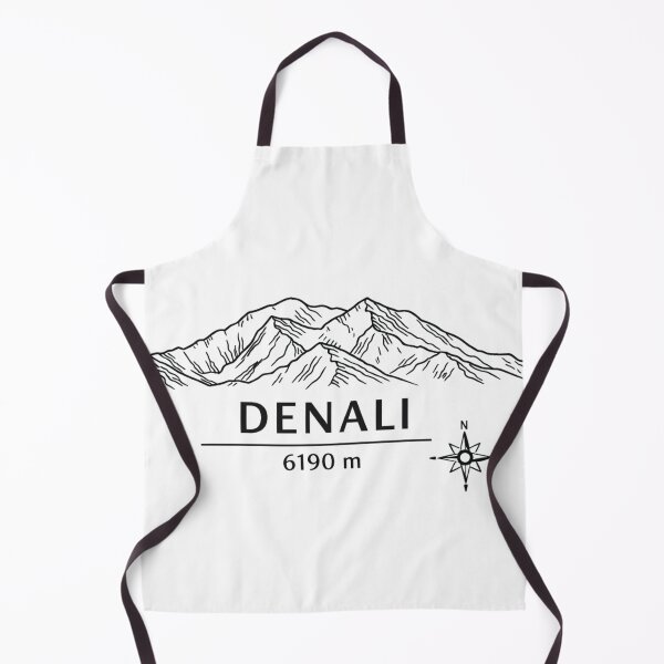 Item preview, Seven Summits North America – Denali 6190 m Minimalist Line Art Design designed and sold by GabeMountainArt.