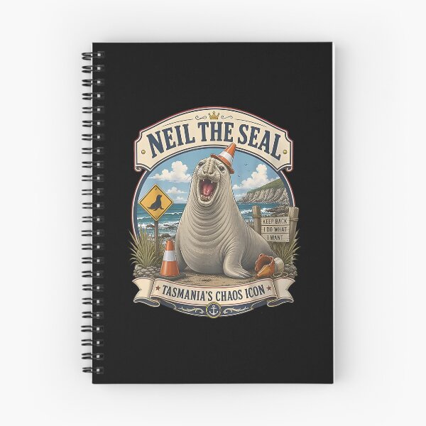 Item preview, Neil The Seal Tasmania's Chaos Icon Funny Australian Sea Lion designed and sold by ajifujpost.