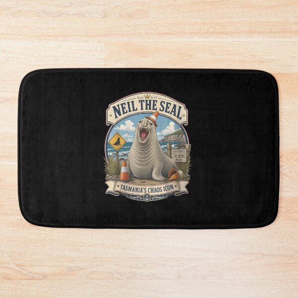Item preview, Neil The Seal Tasmania's Chaos Icon Funny Australian Sea Lion designed and sold by ajifujpost.