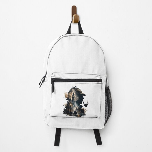 Item preview, Sherlock Holmes Baker Street 221B Watercolor Splatter Double Exposure designed and sold by Fenay Designs.