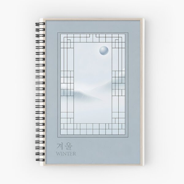 Item preview, Modern Hanok Window: Winter Silence & Snowy Landscape designed and sold by SOOstudio73.