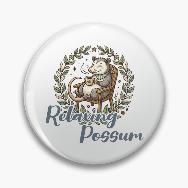 Item preview, Relaxing Possum -cafe break time-Naturalism and Minimalist Design designed and sold by LOVEARTDESIGN.