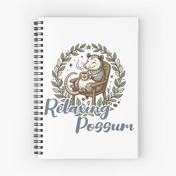 Item preview, Relaxing Possum -cafe break time-Naturalism and Minimalist Design designed and sold by LOVEARTDESIGN.