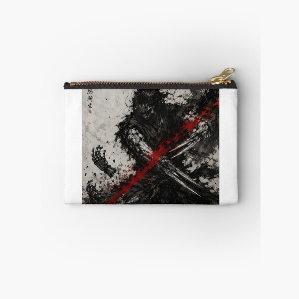 Item preview, Blade Arm Ronin Blood Ink Splash Illustration designed and sold by MouradStudio.