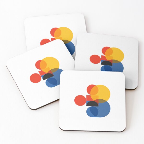 Item preview, Bauhaus Overlapping Geometric Abstract Shapes Art designed and sold by ByKayaPrints.