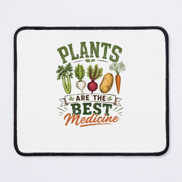 Item preview, Plants Are The Best Medicine Gardening Healthy Lifestyle Plant Lover Vegan Vegetarian designed and sold by SkeletonsDanger.
