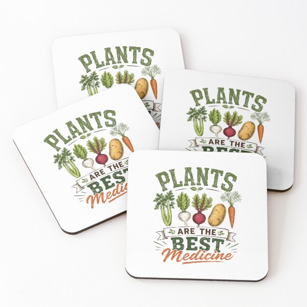 Item preview, Plants Are The Best Medicine Gardening Healthy Lifestyle Plant Lover Vegan Vegetarian designed and sold by SkeletonsDanger.