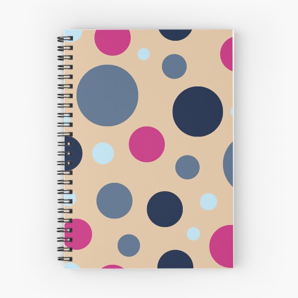 Item preview, Modern Polka Dot Pattern | Contemporary Blush Pink, Navy Blue & Slate Blue Seamless Circle Design designed and sold by ViviNyks.