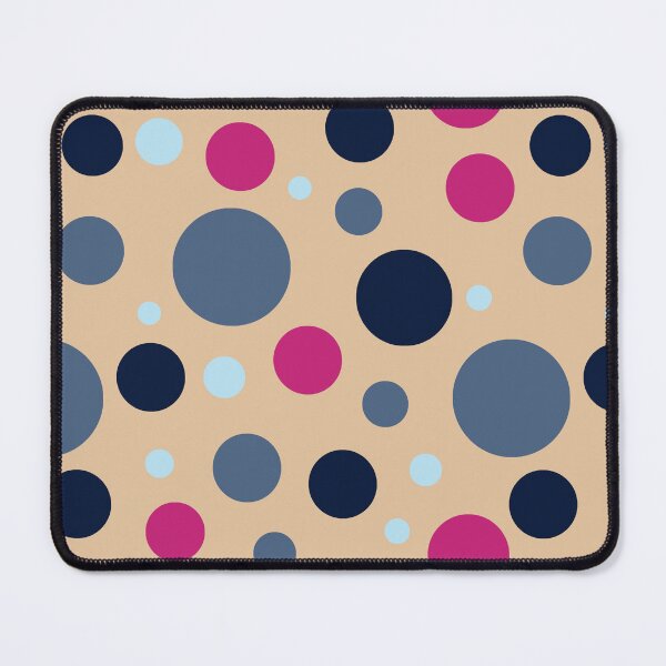 Item preview, Modern Polka Dot Pattern | Contemporary Blush Pink, Navy Blue & Slate Blue Seamless Circle Design designed and sold by ViviNyks.