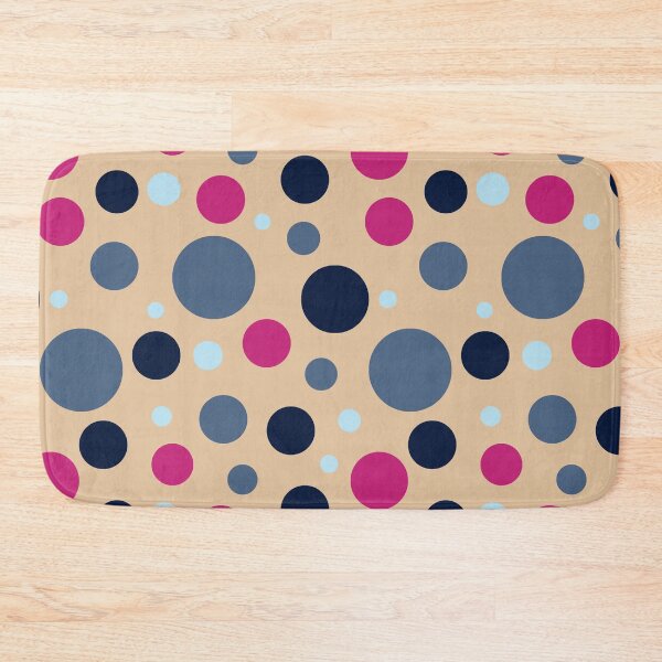 Item preview, Modern Polka Dot Pattern | Contemporary Blush Pink, Navy Blue & Slate Blue Seamless Circle Design designed and sold by ViviNyks.