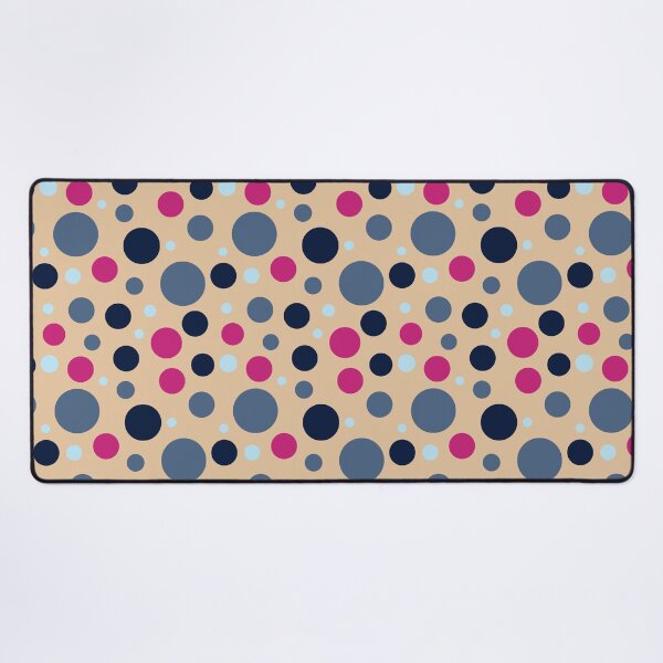 Item preview, Modern Polka Dot Pattern | Contemporary Blush Pink, Navy Blue & Slate Blue Seamless Circle Design designed and sold by ViviNyks.