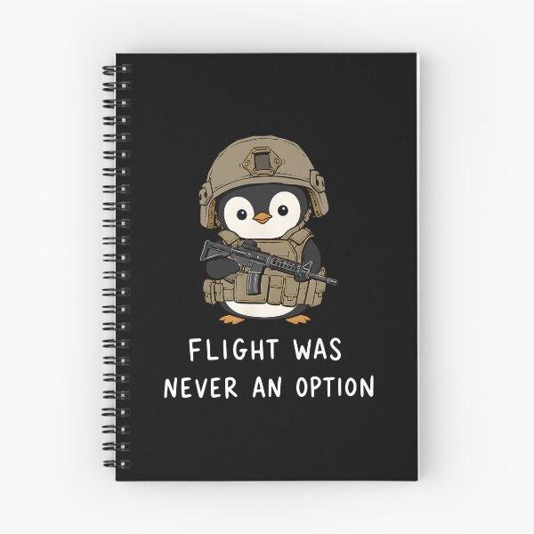 Item preview, Flight Was Never An Option Funny Tactical Penguin Military Meme designed and sold by ajifujpost.