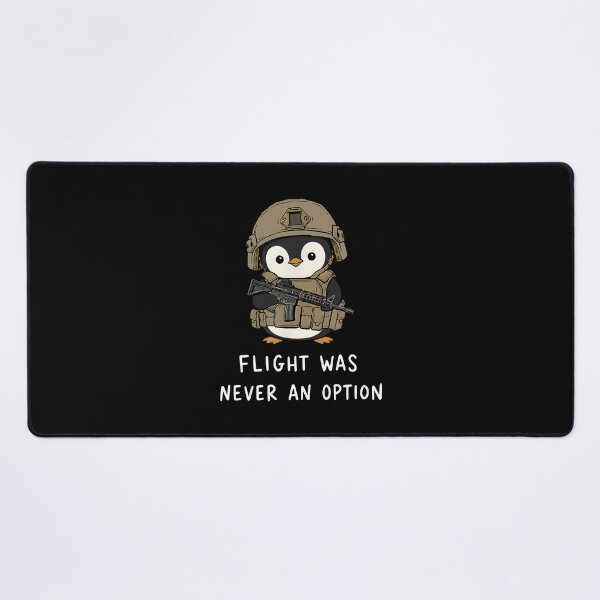 Item preview, Flight Was Never An Option Funny Tactical Penguin Military Meme designed and sold by ajifujpost.
