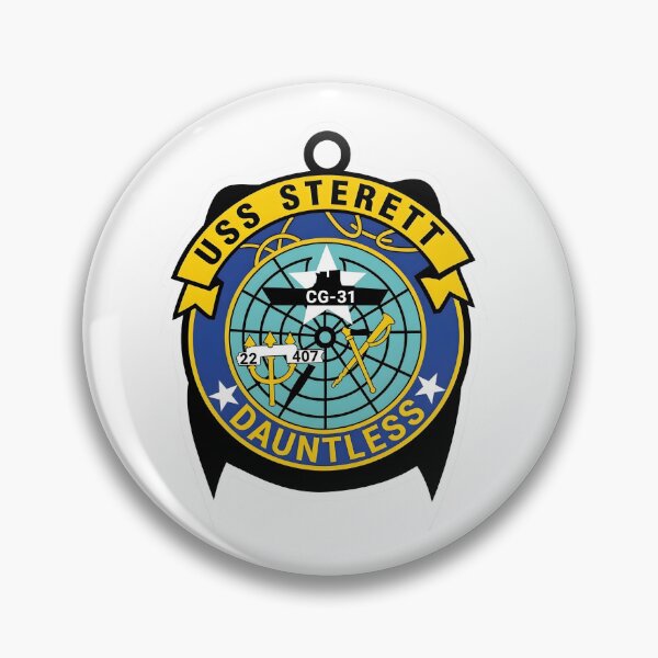 Item preview, USS Sterett CG-31 "Dauntless" Guided Missile Cruiser Emblem designed and sold by CharlieDesings.