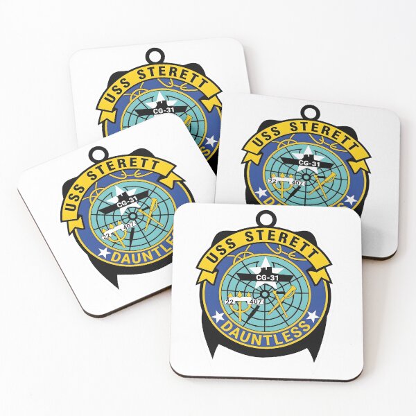 Item preview, USS Sterett CG-31 "Dauntless" Guided Missile Cruiser Emblem designed and sold by CharlieDesings.