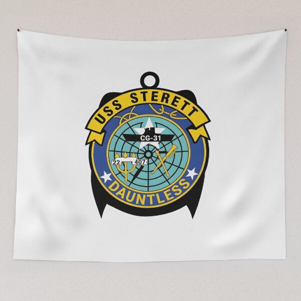 Item preview, USS Sterett CG-31 "Dauntless" Guided Missile Cruiser Emblem designed and sold by CharlieDesings.