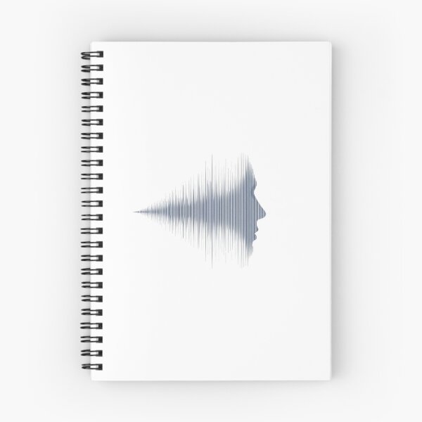 Item preview, Minimalist Soundwave Human Face Profile Art designed and sold by ByKayaPrints.