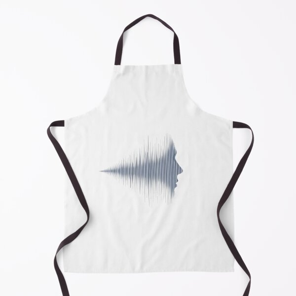 Item preview, Minimalist Soundwave Human Face Profile Art designed and sold by ByKayaPrints.