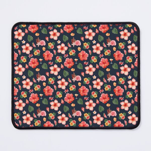 Item preview, Tropical Watercolor Hibiscus Floral Seamless Pattern designed and sold by Chromaovo.