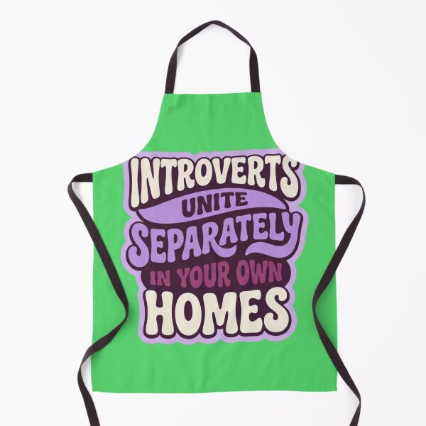 Item preview, Introverts Unite Separately Funny Groovy Sticker designed and sold by HAPPY HARBOR DESIGN .