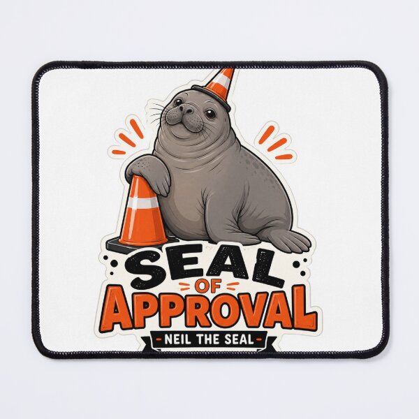 Item preview, Neil The Seal Seal Of Approval  designed and sold by veloraastudio.