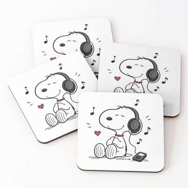 Item preview, Snoopy listening to music designed and sold by Roniya George.
