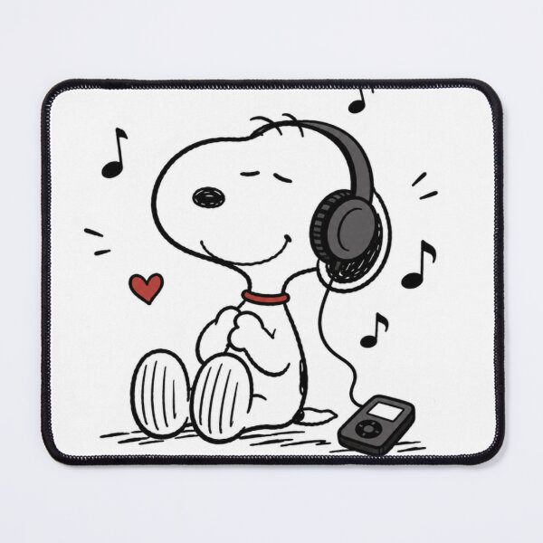 Item preview, Snoopy listening to music designed and sold by Roniya George.