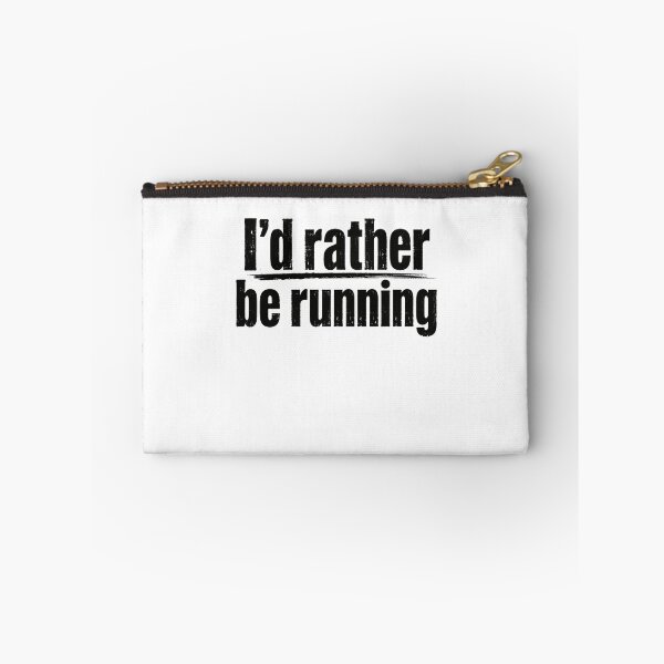 Item preview, I'd Rather Be Running Runner Jogger Marathon Fitness Enthusiast designed and sold by SkeletonsDanger.
