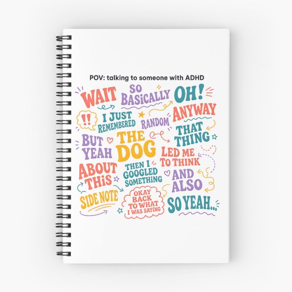 Item preview, POV Talking To Someone With ADHD Funny Chaotic Thoughts Design designed and sold by lenalenspod.