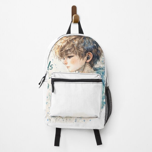 Item preview, Alone Feels Good... | Watercolor Introvert Boy Aesthetic Sticker designed and sold by Genzfirevibes.