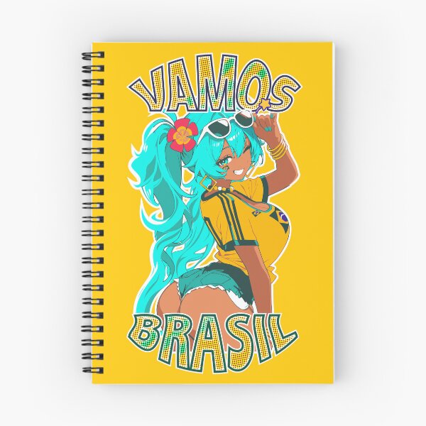 Item preview, Vamos Brasil Brazil Miku Anime Football Supporter MikaseSanAiWaifus designed and sold by MikaseSan.