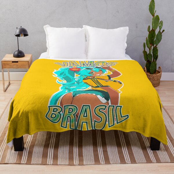 Item preview, Vamos Brasil Brazil Miku Anime Football Supporter MikaseSanAiWaifus designed and sold by MikaseSan.