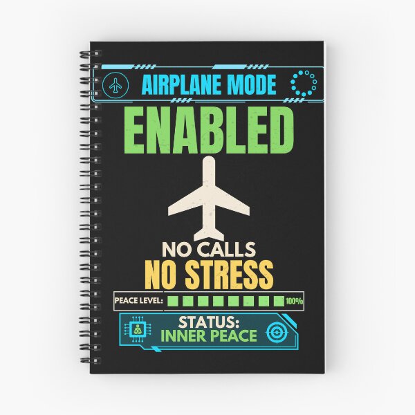 Item preview, Airplane Mode Enabled No Calls No Stress Funny Tech Humor T-Shirt designed and sold by Uvclick.