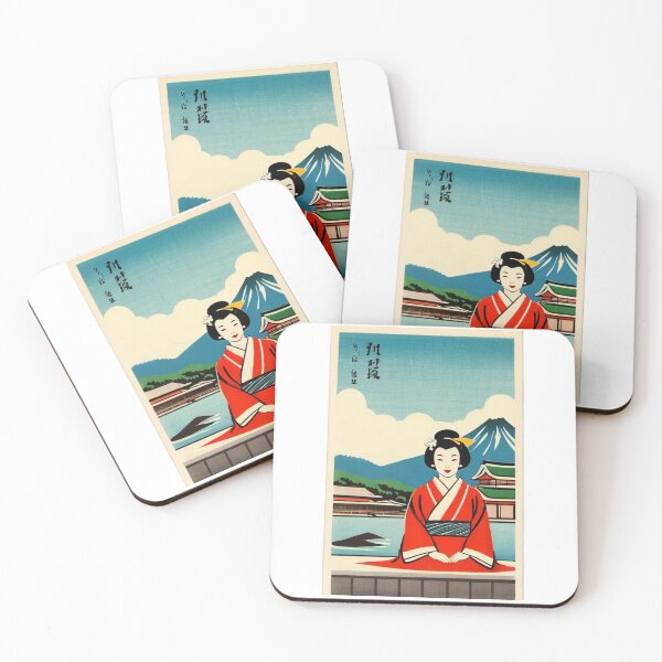 Item preview, Art - Traditional Japanese Print, Life Scene and Mount Fuji designed and sold by Beat-It.