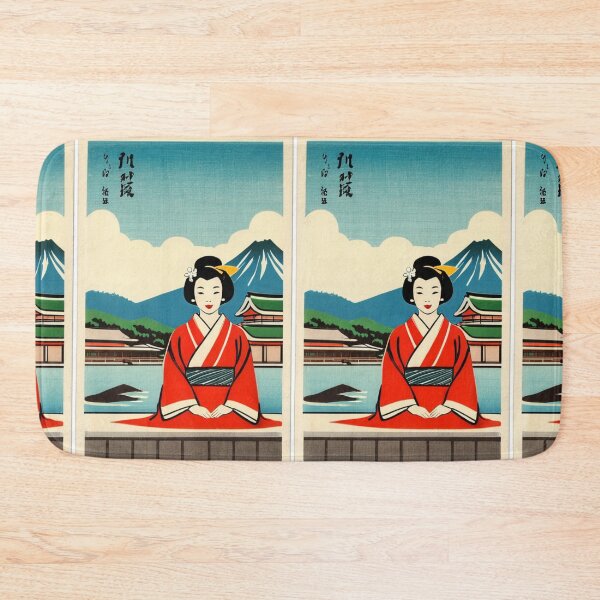 Item preview, Art - Traditional Japanese Print, Life Scene and Mount Fuji designed and sold by Beat-It.