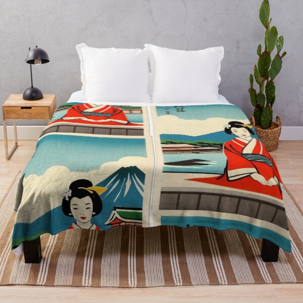 Item preview, Art - Traditional Japanese Print, Life Scene and Mount Fuji designed and sold by Beat-It.