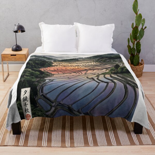 Item preview, Sumi-e Tanada Sunset Water Mirrors designed and sold by conohitoAI-ArtGallery.