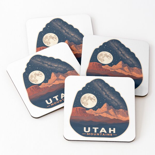 Item preview, Utah Mountains Minimalist Night Sky Milky Way Red Rock  designed and sold by JIGUWORLD.