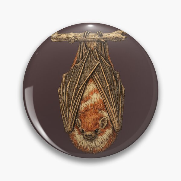 Item preview, American Red Bat Museum Plate designed and sold by KrungiT Design .