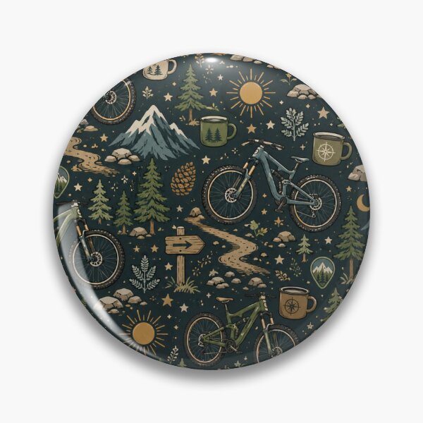 Item preview, Mountain Bike Adventure Forest designed and sold by MoodSupplyStudio.