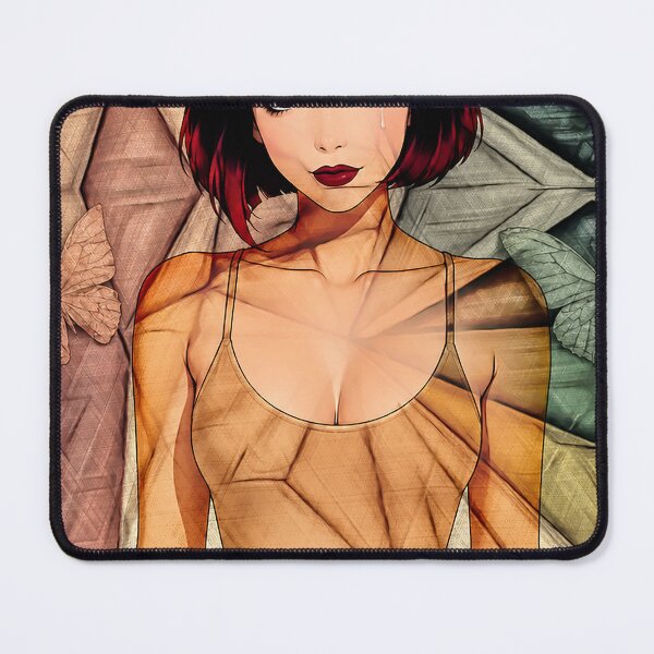 Item preview, Melancholy Butterfly - Geometric Anime Girl Illustration designed and sold by Hen-C-Art.
